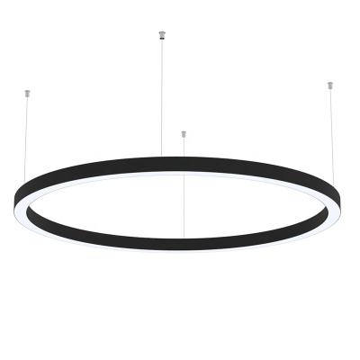 China Modern Hot Sale 40W Ceiling Light Chandelier Round Panel Led Pendant Light For Office for sale