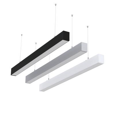 China Aluminum Desktop 1200Mm LED Linear Pendant Lighting Up and Down LED Suspended Light for sale