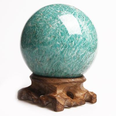 China China Crystal Ball /Spheres Natural Green Quartz Ball Custom Amazon Stone For Decoration for sale