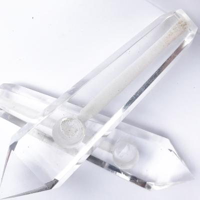 China Home Wholesale Natural Antique Long Quartz Cheap White Clear Crystal Smelting Smoking Pipe For Healing for sale