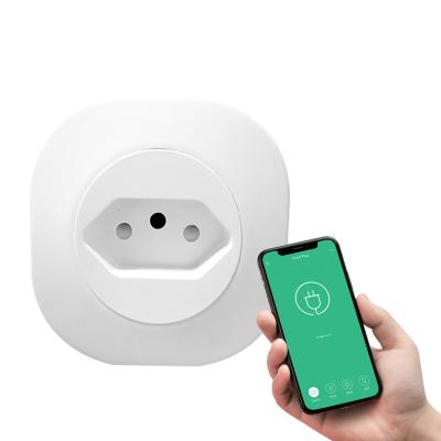 China Tuya Universal Smart Socket WiFi Socket Alexa Google Home Energy Monitoring Timer Universal Socket Timer for sale