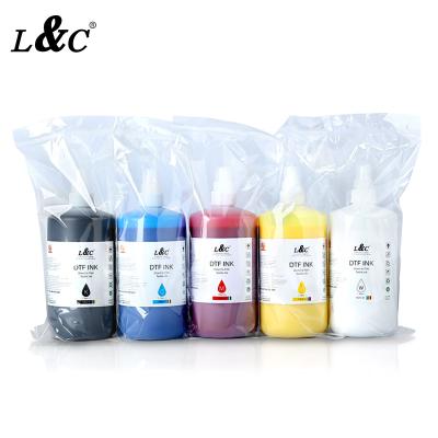 China L&C 200ML Cmyk Fabric Printing Dtf Super White Ink Dye Dye Dtf Ink Hot Selling Premium Quality For Epson L1800 805 DTF Ink for sale