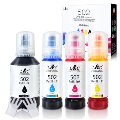 China Compatible L&C 502 T502 522 T522 Dye Ink Ink For Epson 502 522 Inkjet Printer for sale