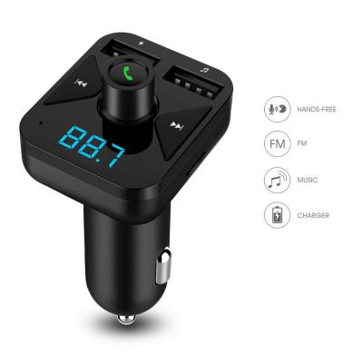 China With Dual USB Charger Car Kit Bluetooth Hands Free Hands Free With Car Charger Dual USB Port for sale