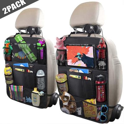 China Single Color Without Pattern Waterproof Back Seat Mats Custom Seat Back Protector Car Organizer For Kids for sale