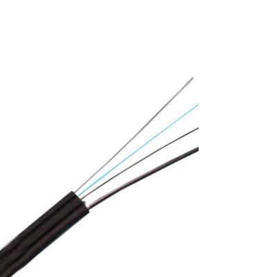 China Telecom Steel Wire Core Carrier LSZH Jacket SM 2 Core Fiber Optic Cable FTTH Outdoor Drop Cable for sale