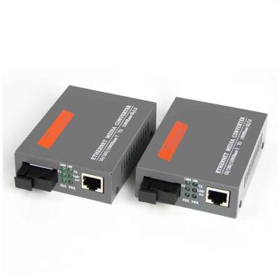 China Telecommunication 1 Pair 1000Mbps NETLINK Gigabit SC Port 3KM HTB-GS-03 AB Fiber Optic Media Transceiver Converter with 5V 1A Power Adapter for sale