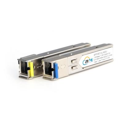 China Best FTTH Price 1.25G Single Mode SC 1310nm/1550nm Single Mode Fiber SFP Transceiver Module WDM SFP 40km for sale