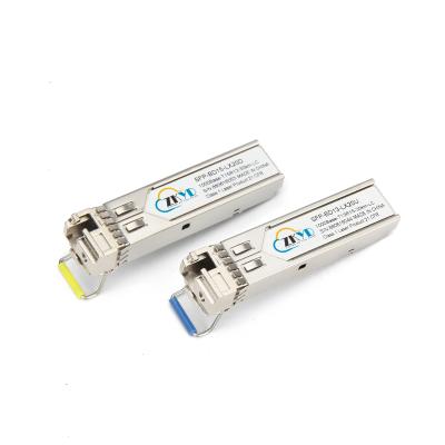 China High Quality Single Connector 1.25G SFP Transceiver FTTH 30KM Single Mode Fiber LC Optical SFP Module for sale