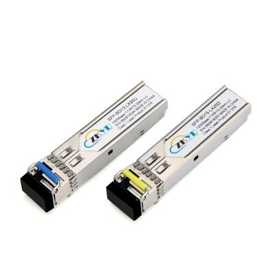 China FTTH 1000M Single Mode LC Connector 20KM SFP Fiber Optic Transceiver Module for sale