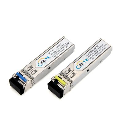 China High Quality FTTH 60KM Single Mode LC Connector 1000M SFP Fiber Optic Transceiver Module for sale