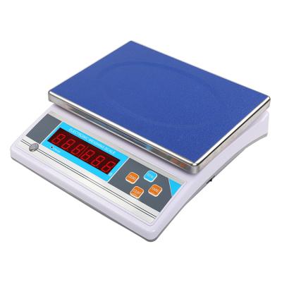 China RS232 LED Calibration Weight 20kg Red Portable Electronic Digital Scale 280x210mm for sale