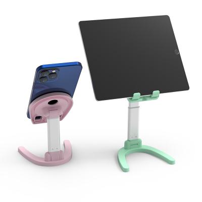 China Adjustable Custom Design Adjustable Flexible Flexible Desktop Tablet Telescopic Stand Portable Cell Phone Holder for sale