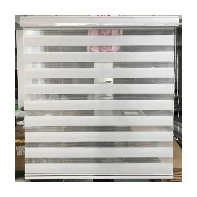 China Zebra Blinds QINGYING Manufacture Classic Heavy Duty Waterproof Blackout Manual Zebra Blinds for sale