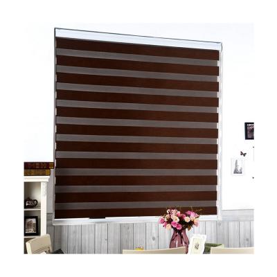 China QINGYING Vintage Manufacture Blackout Window Shade Hot Selling Zebra Blinds With Manual System for sale