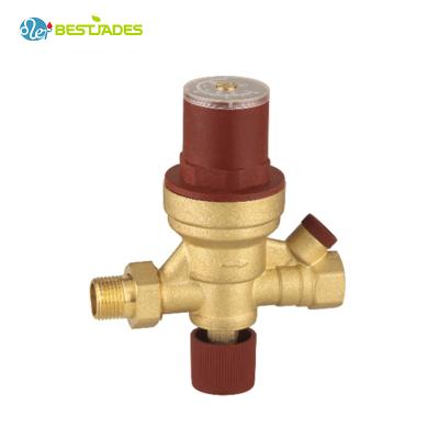 China BJ44003 General Brass Regulator Pressure Reducing Safety Valve For Water Heating System for sale