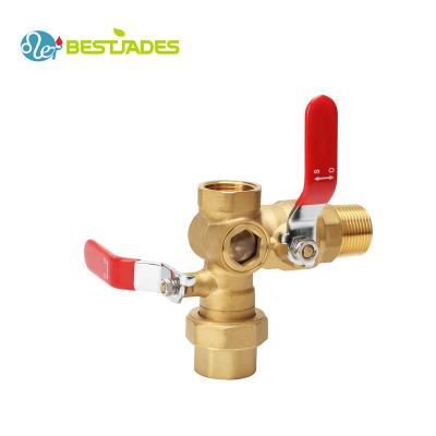 China General Brass Forged Test And Drain Ball Fire Hydrant Valves For Fire Fighting Fire Hydrant Angle Valve Glass View BJ51001 for sale