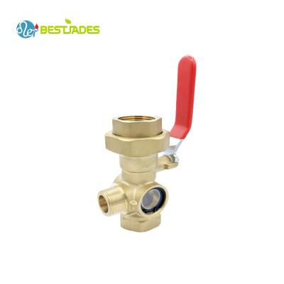 China General Brass Forged Test And Drain Hydrant Valve For Fire Hydrant System Sight Glass Fire Fighting Economic Model BJ51007 for sale