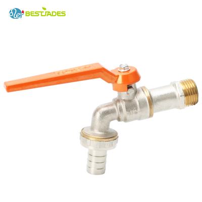 China Contemporary Brass Ball Bibcock Faucets With Lever Handle for sale