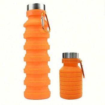 China Viable Smart Eco Friendly Silicone Drinking Collapsible Gym Sport Water Bottle With Custom Logo for sale