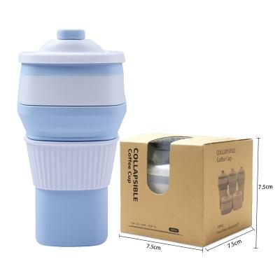 China Private Label Coffee Cups Viable Silicone Collapsible Coffee Mug for sale