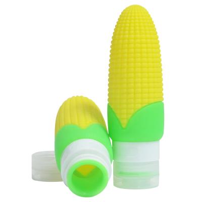 China Hot Selling Eco-friendly Material Travel Squeeze BPA Silicone Shampoo Empty Refillable Empty Outdoor Bottle 90ml for sale