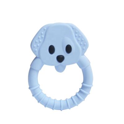 China Soft Chewable Toy Puppy Teether Baby Training Spoon Silicone Teether Baby Teether Beads Pendant for sale