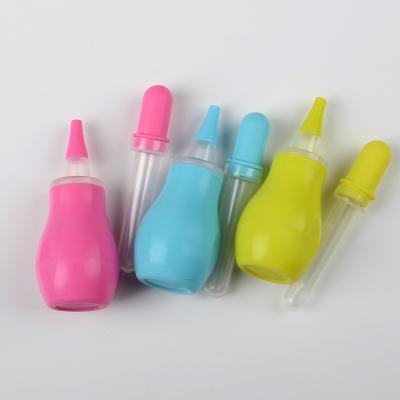 China Food Grade Silicone Baby Suction Vacuum Non-Toxic Nasal Safe Hygienic Nose Remover Newborn Snot Suction Snot Sucker for sale