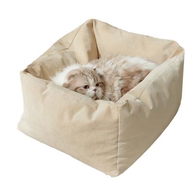 China Custom Made Cats Skillful Feather Cat Litter Cat Beds House for sale