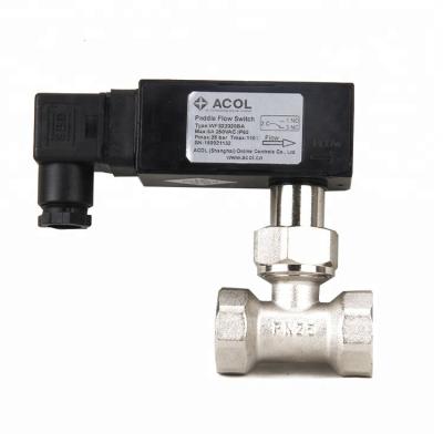 China Body: nickel plated brass automatic paddle flow brass water flow switch for sale