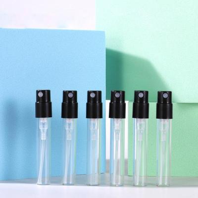 China Eco-friendly Recyclable Wholesale Clear Mini Atomizer Empty Perfume Spray Bottle 1.8ml 2.5ml, Scent Tester Sample Bottle for sale