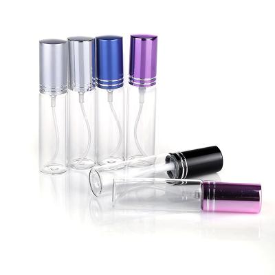 China Cosmetic Customized Portable Glass Bottle 10ml Mini Perfume Atomizer Refill Perfume Spray Vials for sale