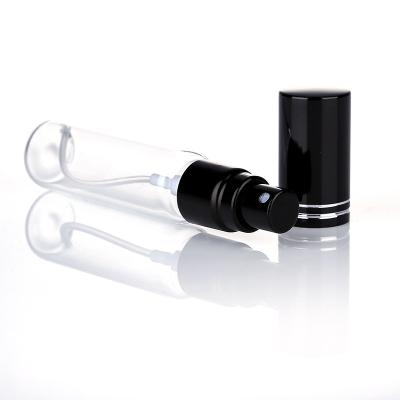 China Clear 10ml Cosmetic Refillable Spray Perfume Empty Bottle With Aluminum Sprayer for sale