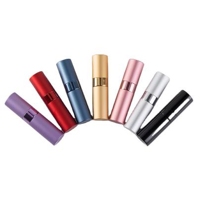 China 8ml Mini Glass Aluminum Spray Atomizer Cosmetic Empty Refillable Fine Perfume Bottle for sale