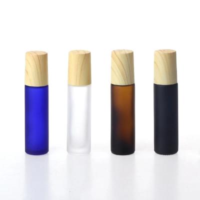 China Recyclable luxury thick frosted roller bottle 10ml for oil perfume package from factory sale for sale