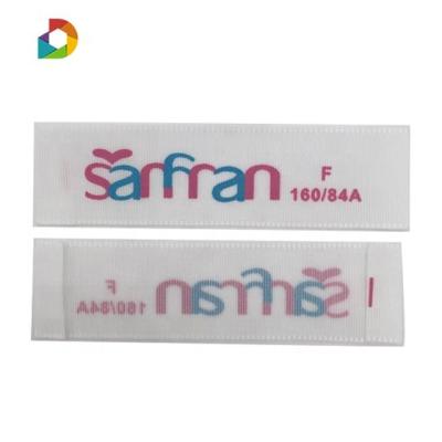 China Sustainable Apparel Label Satin Master Care Label for sale