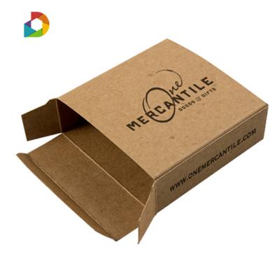 China Recyclable Folding Brown Kraft Paper Box for sale