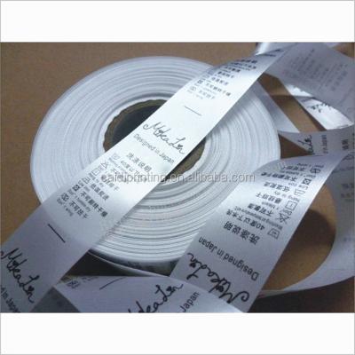 China Viable Customized Competitive Price Satin Fabric Garments Label Printers for sale