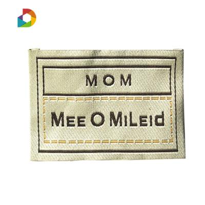 China Cheap Woven Custom Printing Labels Logo Private Label Viable For Apparel for sale