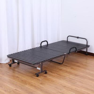 China Collapsible Folding Bed Brown Color for sale