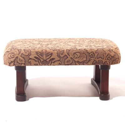 China stool home & Classic Solid Wood Ottoman Cushion Low Stool Upholstered Stool for sale