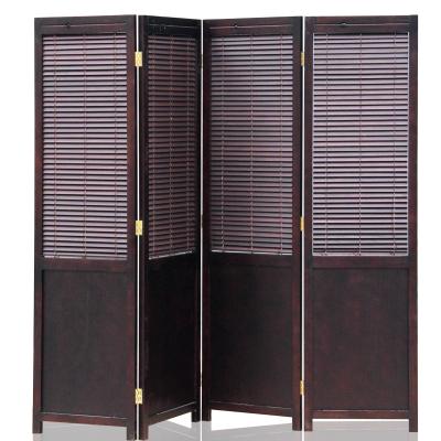 China Wood ; Chinese Style Wooden Room Divider, Solid Wood Folding Screen, Desk Antique Wooden Screen. for sale