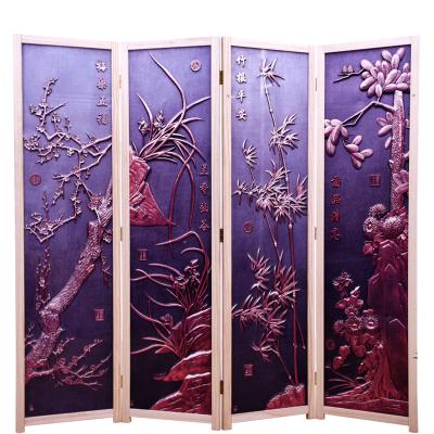 China Banquet Hall Room Dividers Furniture Customized Retro And Nostalgic / Old Folding Partitions Solid Wood Screens for sale