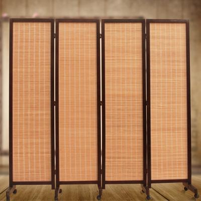 China The retro folding and mobile screen of rustic china for sale