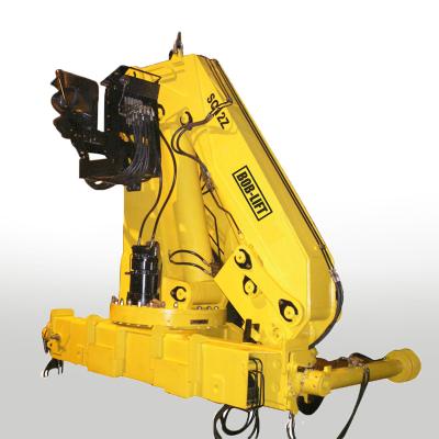 China TRUCK CRANE 12T Hydraulic Truck Crane Knuckle Boom Truck Mounted Crane for sale