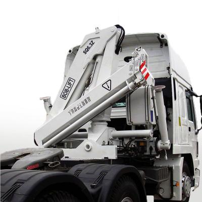 China TRUCK CRANE SQ6.3ZA3 Ton Hydraulic Truck Mounted Crane Knuckle Boom Truck Mounted Crane For Construction for sale