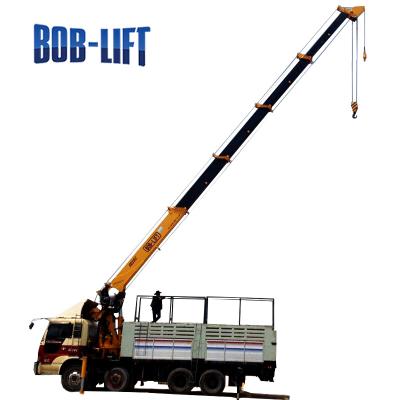 China TRUCK CRANE 16 Ton Truck Mounted Crane Knuckle Boom Heavy Load Truck Hydraulic Pump Type for sale