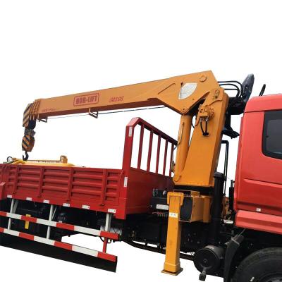 China TRUCK CRANE Good Performance 10 T hydraulic telescopic boom truck mounted crane SQ10SA3 for sale