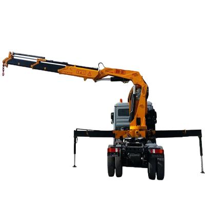 China TRUCK CRANE Folding Arm Pick Up Truck Mounted Crane 16 Ton With 11.6 M Knuckle Boom Truck Mounted Crane for sale