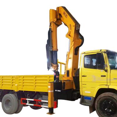 China TRUCK CRANE Folding Arm Pick Up Truck Mounted Crane 12 Ton With 10.15 M Knuckle Boom Truck Mounted Crane for sale